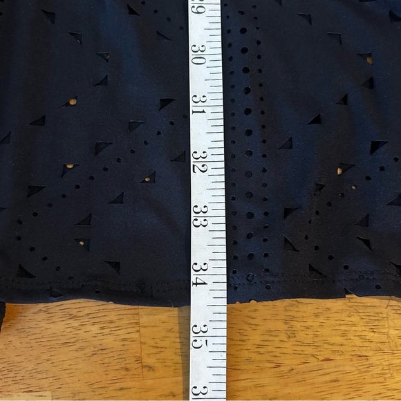 NWT DOTTI for Soma Mayan Diamond Laser Cut Tunic Coverup in Black - Picture 11 of 13